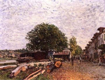 Construction Site at Saint-Mammes Artwork by Alfred Sisley