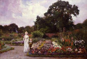 Victorian Garden Artwork by Henry John Yeend King