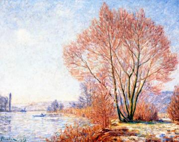 The Effect of Snow at Moret Artwork by Francis Picabia