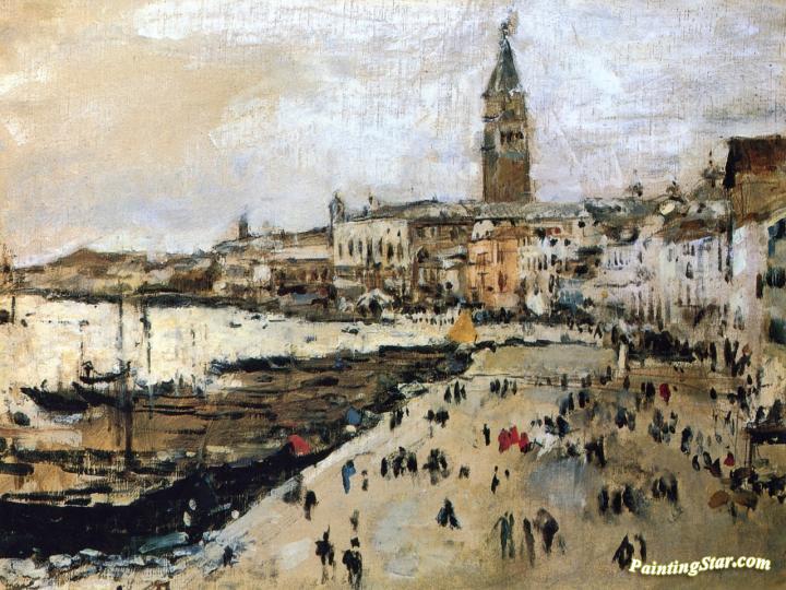 Riva Degli Schiavoni In Venice (study) Artwork by Valentin Serov