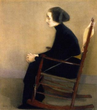 The Seamstress Artwork by Helene Schjerfbeck