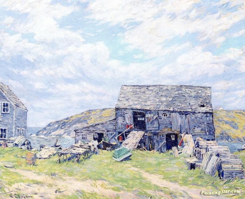 Monhegan Island, Maine Artwork by Charles Ebert