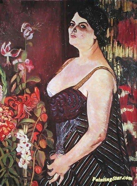 Portrait Of Madame Coquiot Artwork by Suzanne Valadon