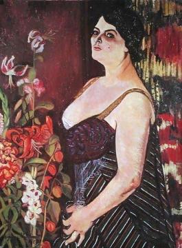 Portrait Of Madame Coquiot Artwork by Suzanne Valadon
