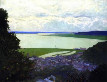 View Of Honfleur, Morning Artwork by Felix Vallotton