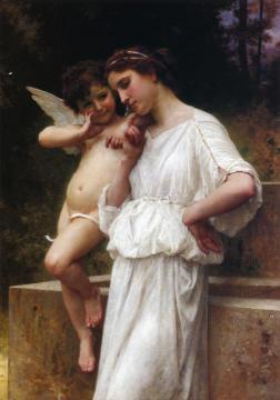 Love's Scerets Artwork by William Adolphe Bouguereau