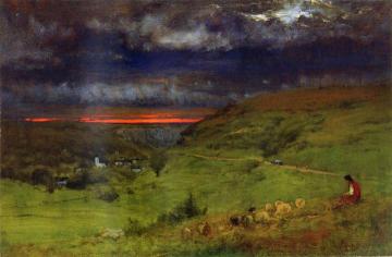 Sunset at Etretat Artwork by George Inness