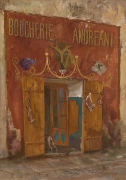 Boucherie Andreani Artwork by Alexander Evgenievich Yakovlev
