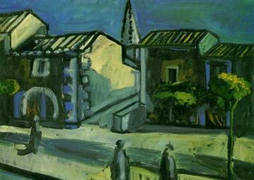 Rue de village à Graveson Artwork by Auguste Chabaud