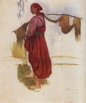 Peasant Woman Artwork by Zinaida Serebriakova