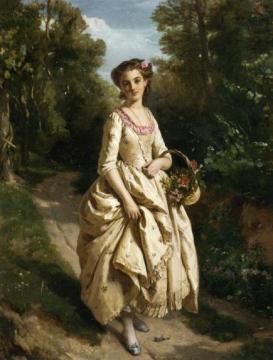 An Afternoon Stroll Artwork by Henri-guillaume Schlesinger