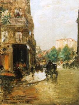 Paris Street Scene Artwork by Frederick Childe Hassam