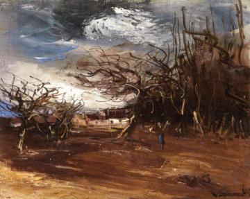 Orchard In Autumn Artwork by Maurice De Vlaminck