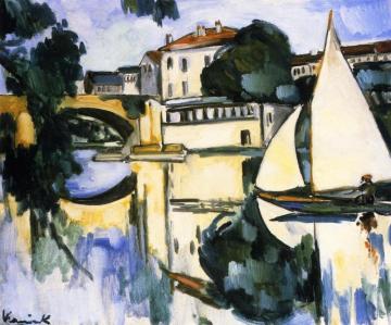The Poissy Bridge Artwork by Maurice De Vlaminck