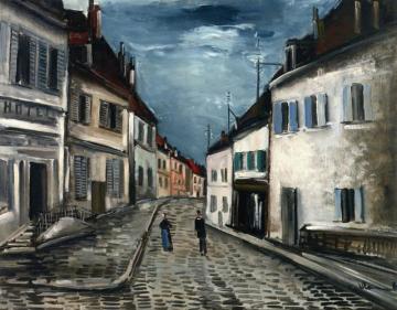Village Street Artwork by Maurice De Vlaminck