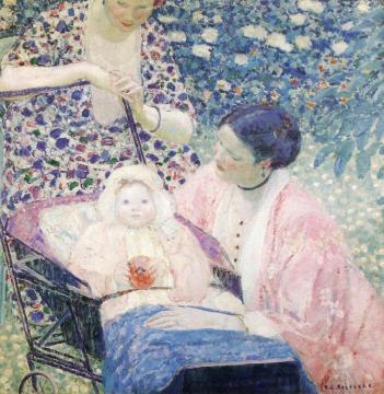 The Mother Artwork by Frederick Carl Frieseke