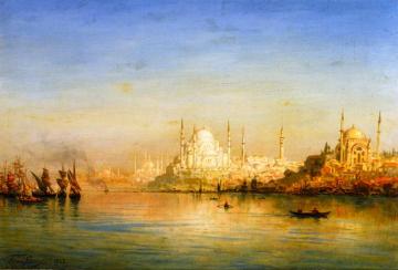View Of The Bosphorus Artwork by Ernst Karl Eugen Koerner