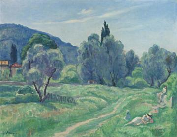 Olive Trees, Morning; near Cannes Artwork by Henri Lebasque