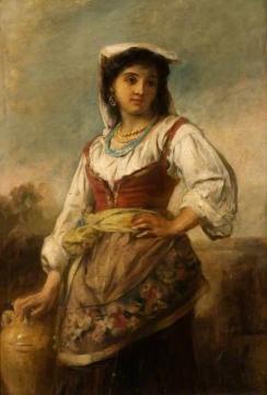 An Italian Girl Artwork by Thomas Kent Pelham