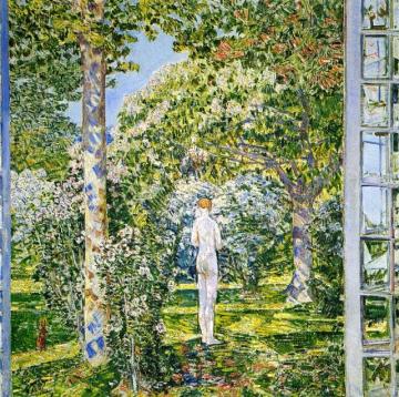 To the Trumpet Vine Artwork by Frederick Childe Hassam