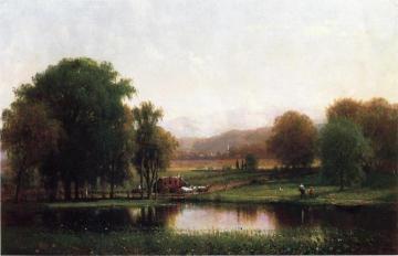 The Morning Stage Artwork by Thomas Worthington Whittredge