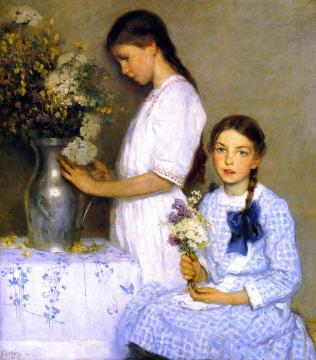 Flowers Of The Field Artwork by Francis Luis Mora