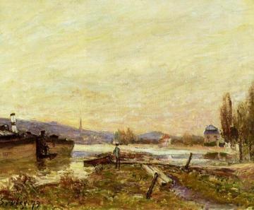 Saint-Cloud, Banks of the Seine Artwork by Alfred Sisley