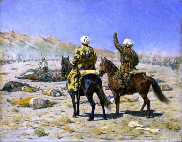 Negotiators, 'give Up!' 'go To The Devil' Artwork by Vasily Vasilevich Vereshchagin