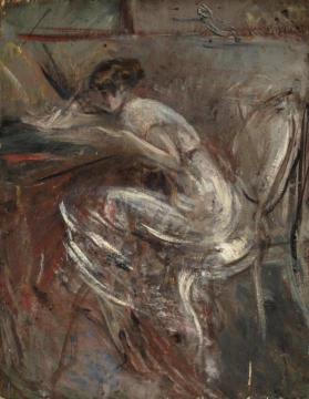 Studio di donna che scrive Artwork by Giovanni Boldini
