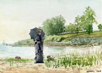 Young Woman Artwork by Winslow Homer