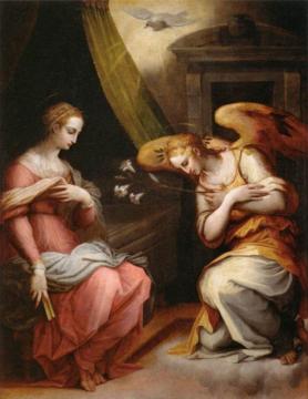 The Annunciation Artwork by Giorgio Vasari