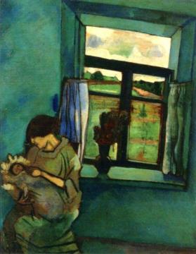 Bella And Ida By The Window Artwork by Marc Chagall