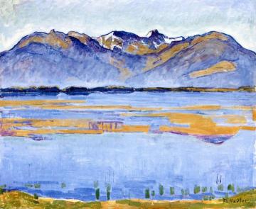 Montana Landscape with Becs de Bosson and Vallon de réchy Artwork by Ferdinand Hodler