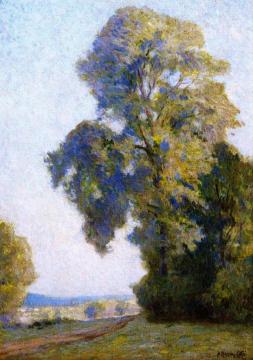 Hazy Morning, Lombardy Poplars Artwork by Marc-Aurele de Foy Suzor-Cote