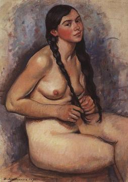 Braids Artwork by Zinaida Serebriakova