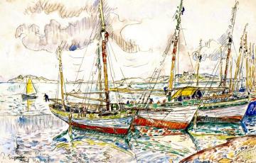 Ile-aux-Moines Artwork by Paul Signac