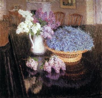 Lilacs And Forget-me-nots Artwork by Igor Grabar