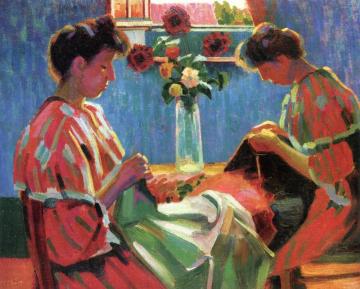 Seamstresses Artwork by Auguste Herbin