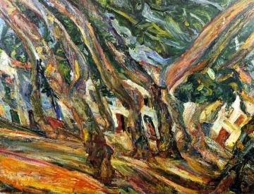 Plane Trees At Céret Artwork by Chaim Soutine