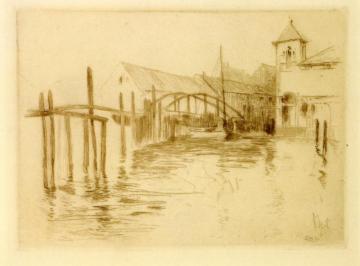 Dock At Newport Artwork by John Twachtman
