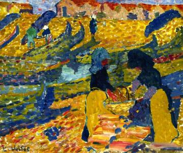 Oyster Fisherwomen At Arcachon Artwork by Louis Valtat