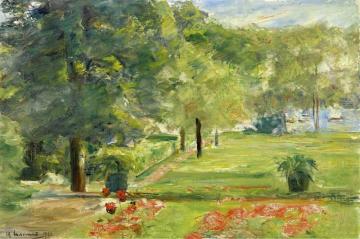Flower Terrace in the Wannsee Garden Artwork by Max Liebermann