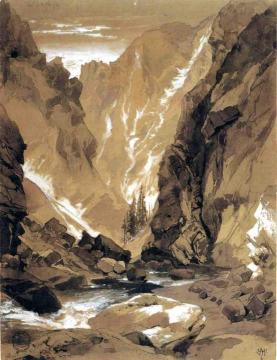 Toltec Gorge, Colorado Artwork by Thomas Moran