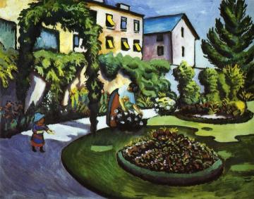 Garden Picture Artwork by August Macke