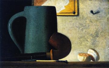 Still Life With Pipe, Mug And Biscuits Artwork by John Frederick Peto