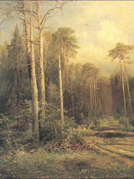 Road In A Forest Artwork by Alexei Kondratevich Savrasov