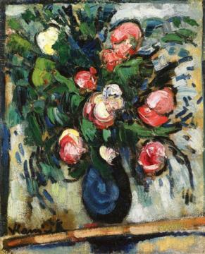 Vase Of Roses Artwork by Maurice De Vlaminck