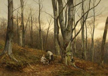A Beech Wood, Malvern, Worcestershire Artwork by David Bates