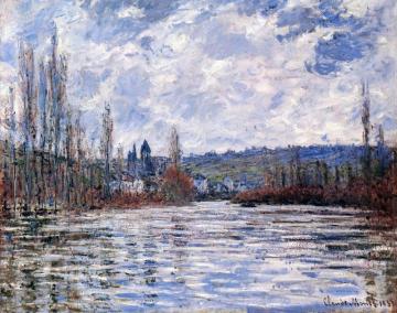 The Seine in Flood at Vetheuil Artwork by Claude Oscar Monet
