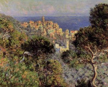 View of Bordighera Artwork by Claude Oscar Monet
